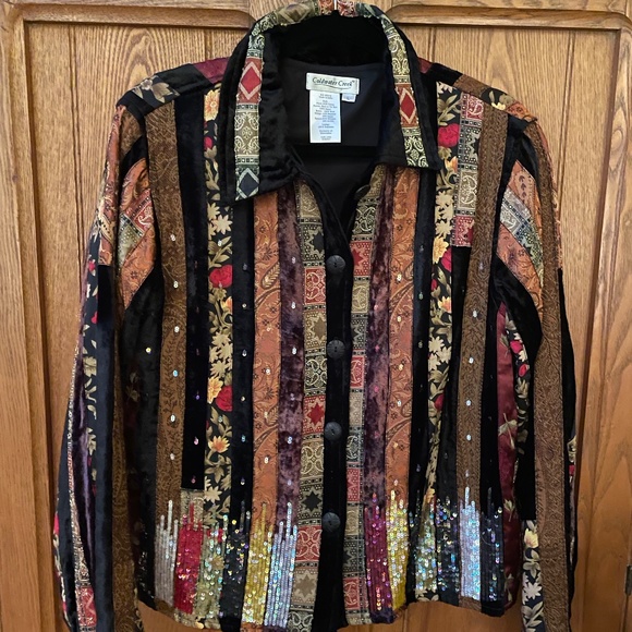 Coldwater Creek Jackets & Blazers - COLDWATER CREEK sequined jacket